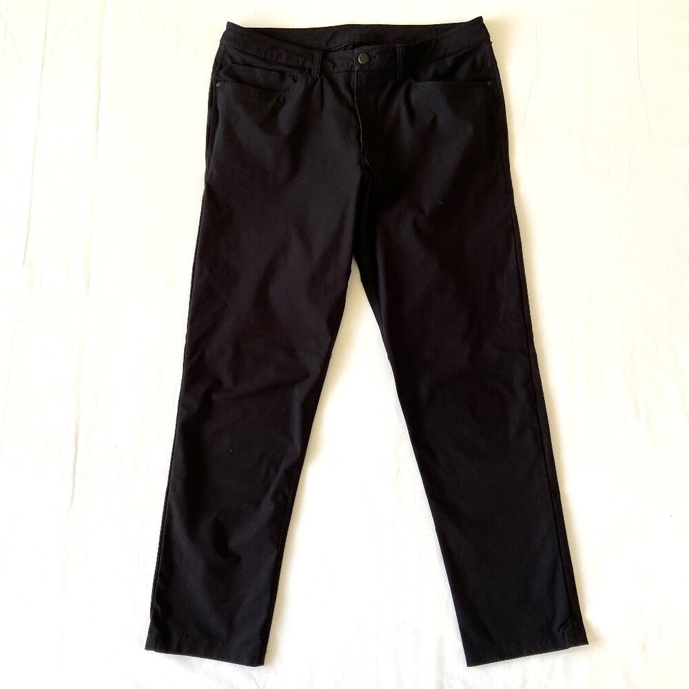 Lululemon ABC Classic Warpstreme 5-Pocket Pants Black Men's Size 33